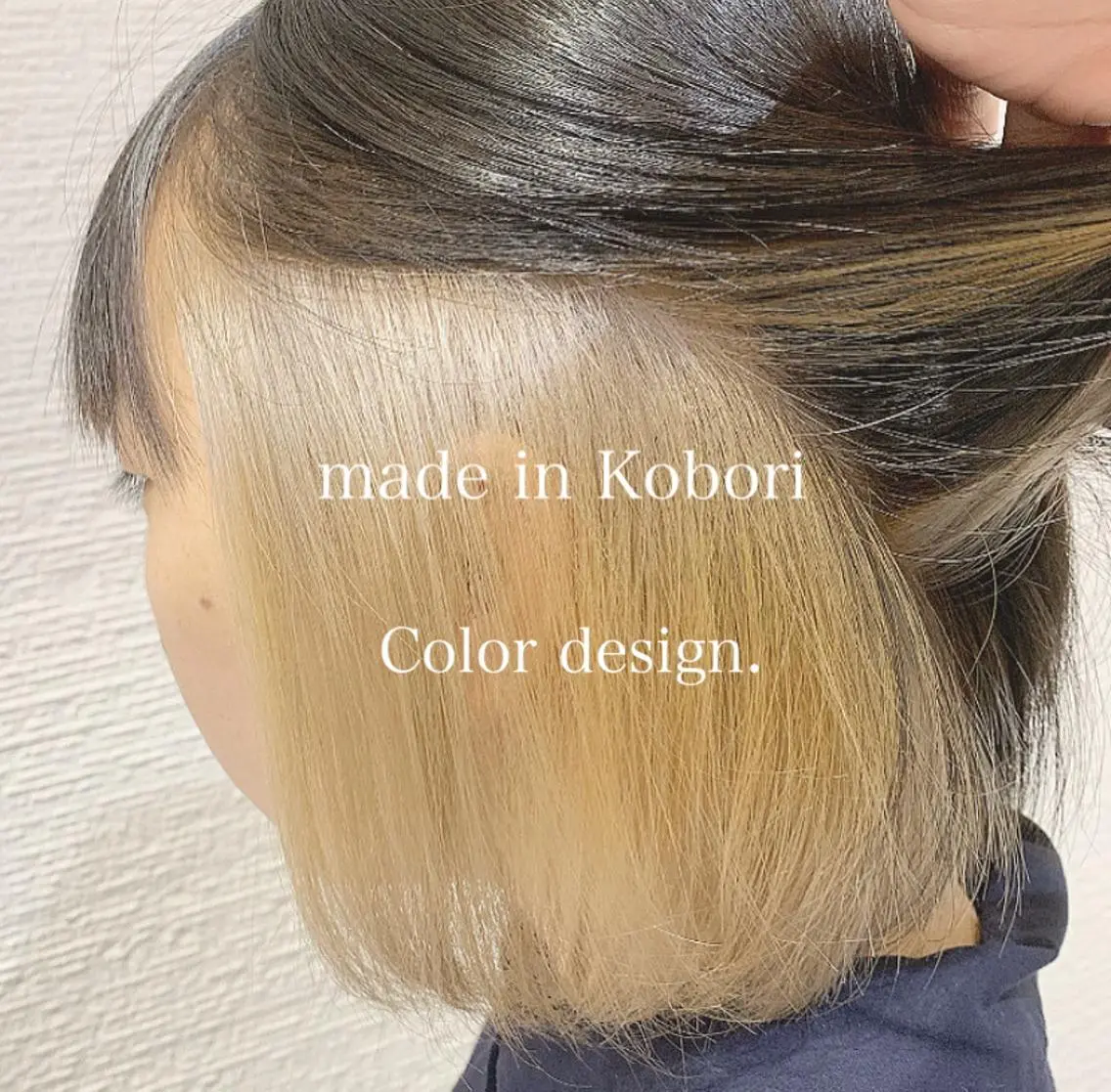 ショート カラー ベージュカラー 透明感カラー インナーカラー イエローカラー レイヤーカット/ 前髪顔周りカットのヘアスタイル