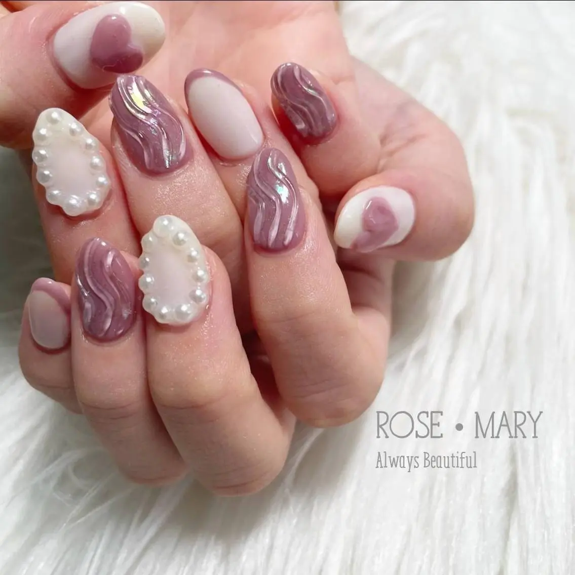 ネイル ハンドネイル ROSE・ MARY 鈴木のネイルデザイン