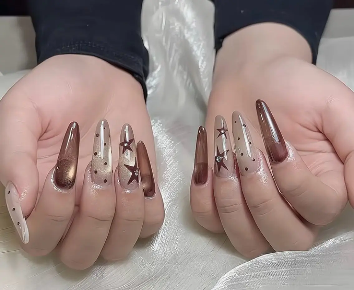 ネイル グラデーション マグネットネイル ニュアンスネイル オフィスネイル ワンカラーネイル ハンドネイル Squen Nail shinjukuのネイルデザイン