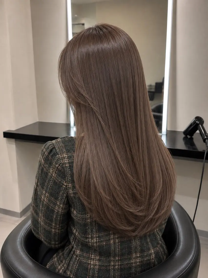 ミディアム カラー ブラウンカラー トリートメント 🌈ウルトワ水素 髪質改善naru🌈のヘアスタイル