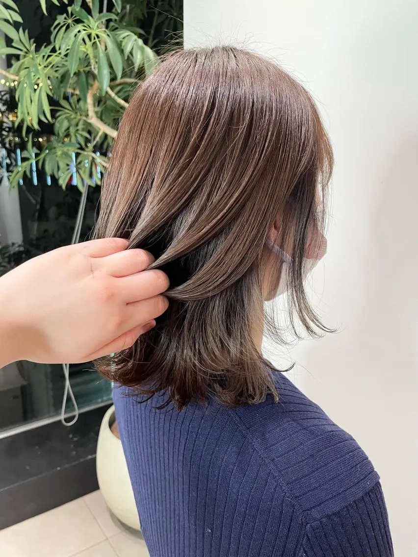 🎀ིྀリタッチカラー+ショートヘッドスパ+髪質改善トリートメント🎀ིྀの写真