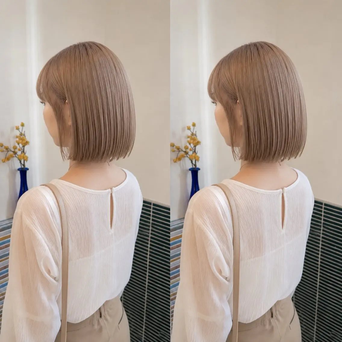 ミディアム カラー ヘアカラー カラー特化/ブリーチ 梅田中崎町/あかりのヘアスタイル