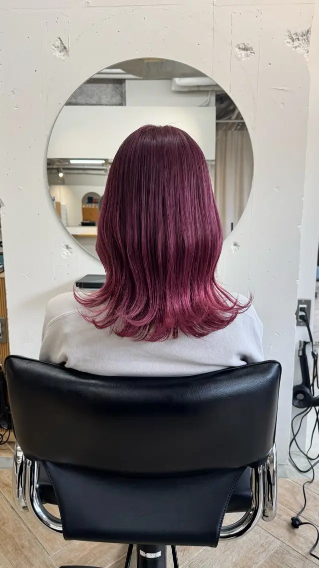 セミロング ヘアカラー トリートメント ダブルカラーベージュ 新潟/万代/髙橋魁真のヘアスタイル