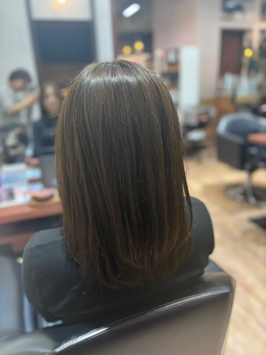 セミロング カラー ヘアカラー Hair Dco YUKAのヘアスタイル