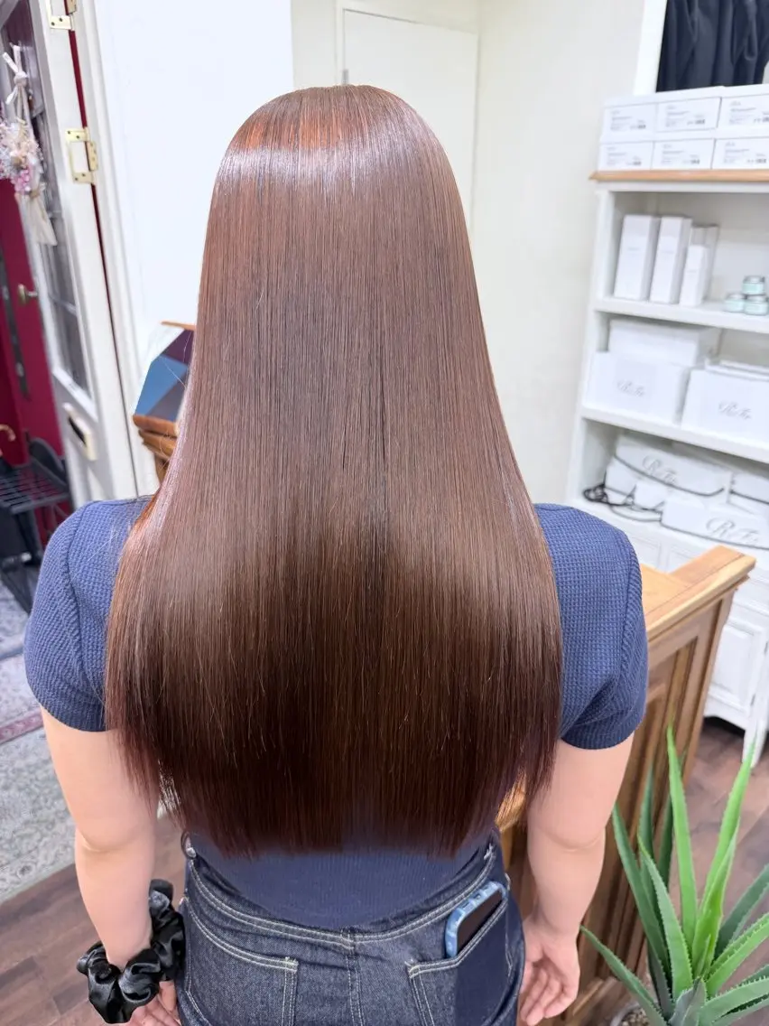 ロング mana /髪質改善 オリーブベージュ🌿のヘアスタイル