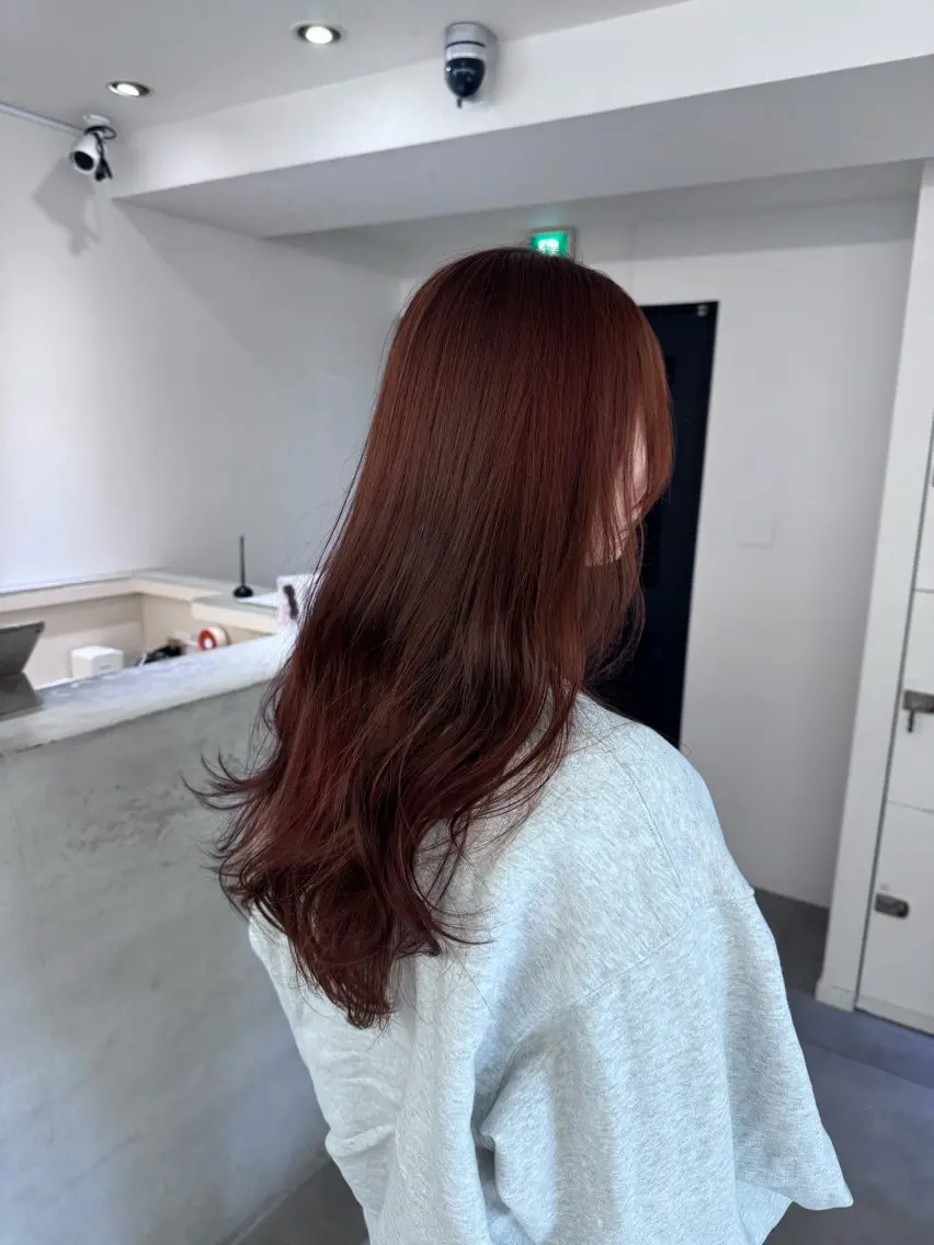 ロング カラー ヘアカラー トリートメント 髪質改善/艶カラー HANAのヘアスタイル