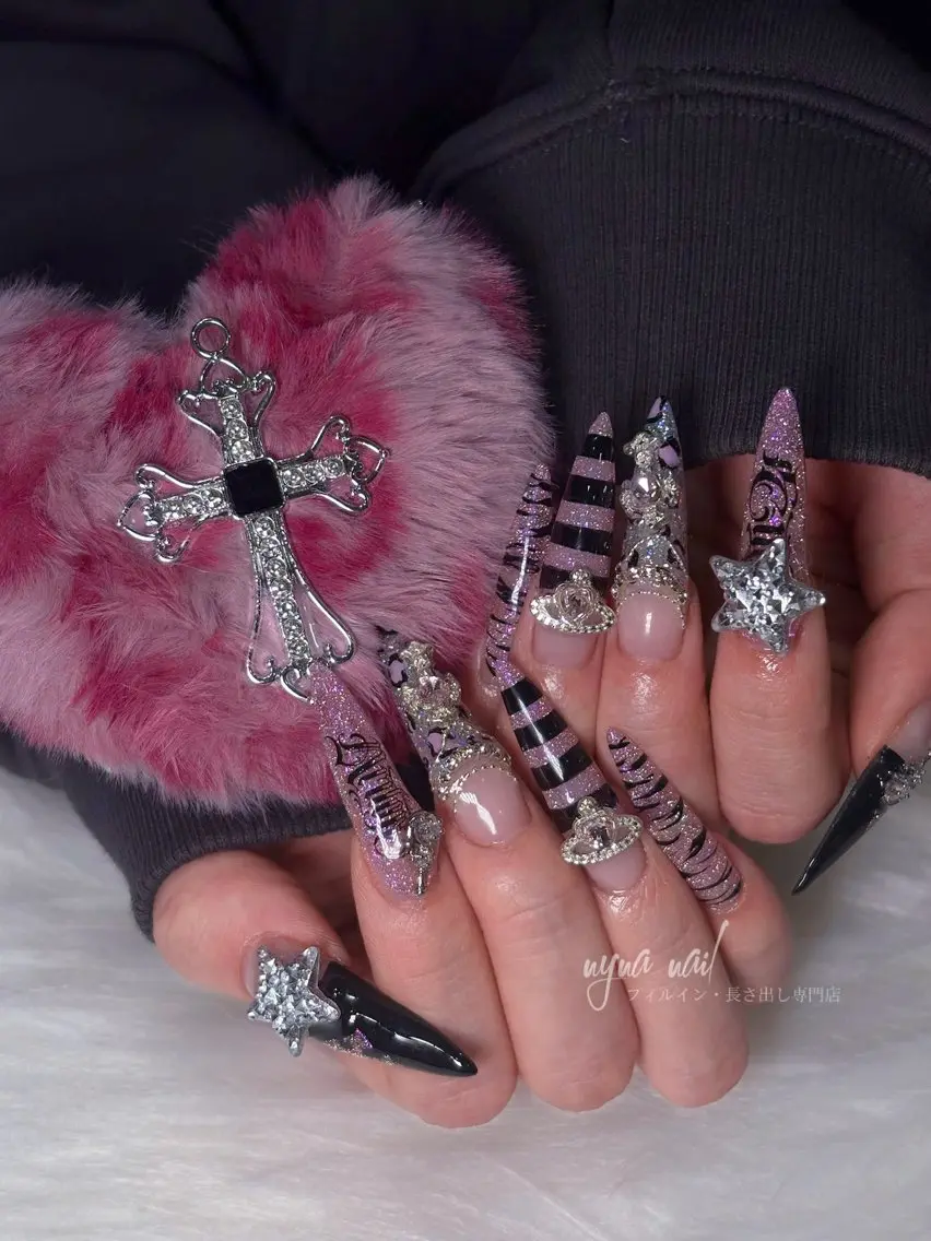 (hand)【ロングチップ長さだし・やり放題】ゴージャス・フルデザイン180分の写真