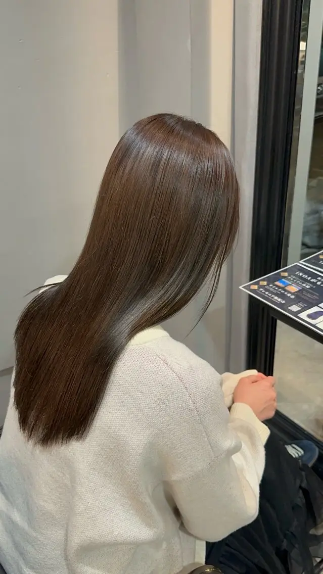 【髪質改善トリートメント付き❣️ 】似合わせカット＋透明感艶カラー＋資生堂サブリミック4step髪質改善トリートメント✨の写真