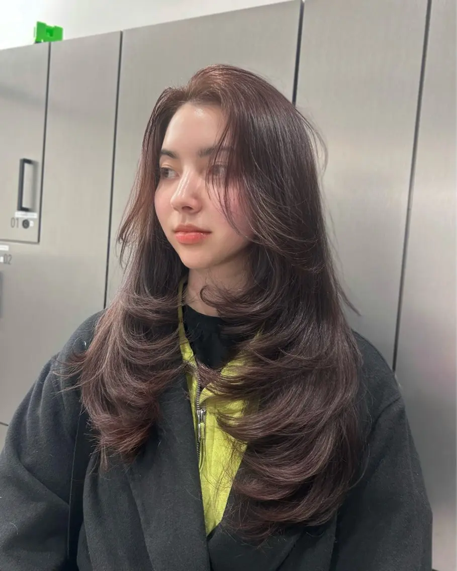 ロング レイヤーカット カット ヘアカラー 大人レイヤー/艶美髪 🇺🇸TOMONAのヘアスタイル