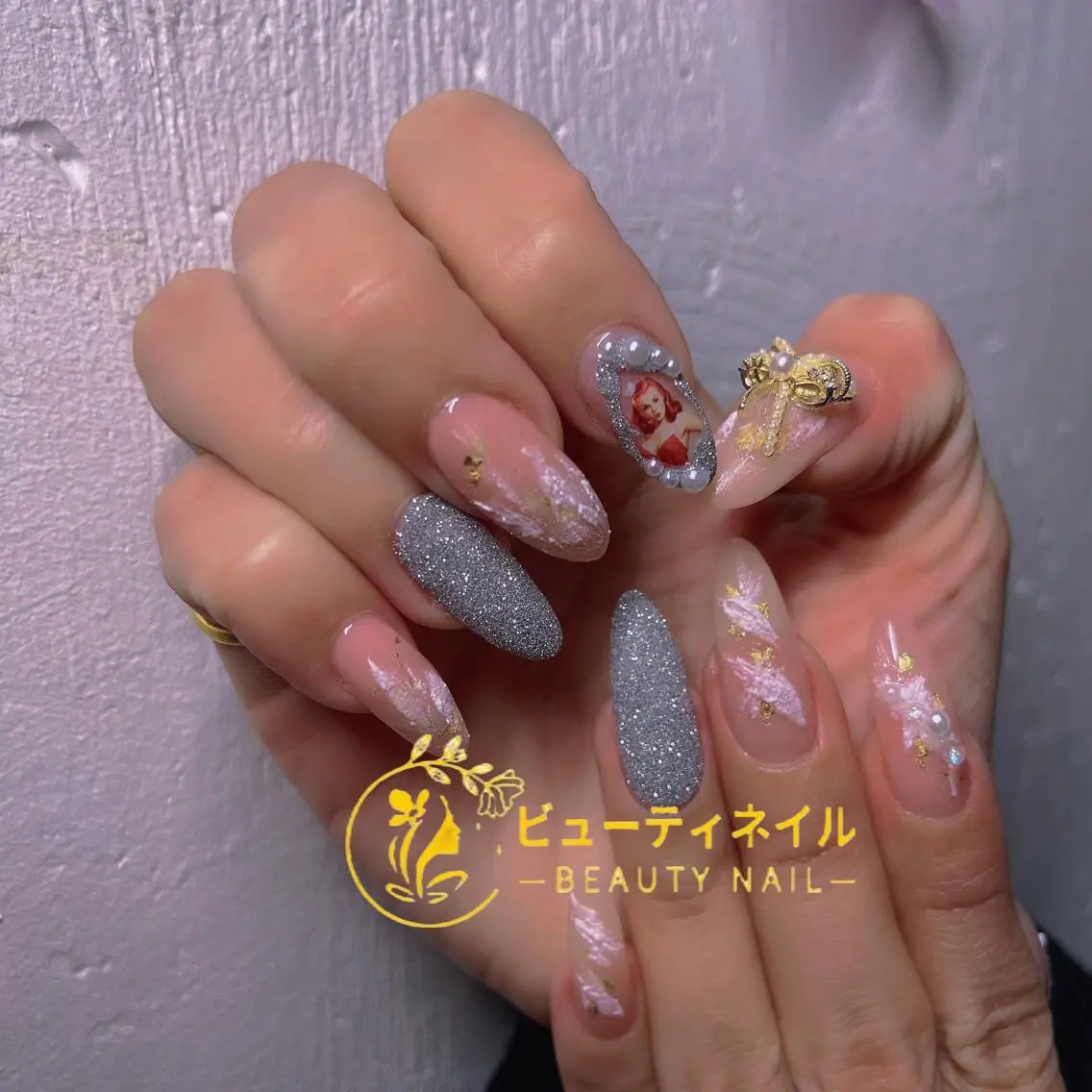 ネイル 長さ出し ジェルネイル Moonstone Salonのネイルデザイン
