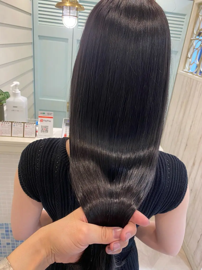 ロング 髪質改善 縮毛矯正 仲村 豪太のヘアスタイル