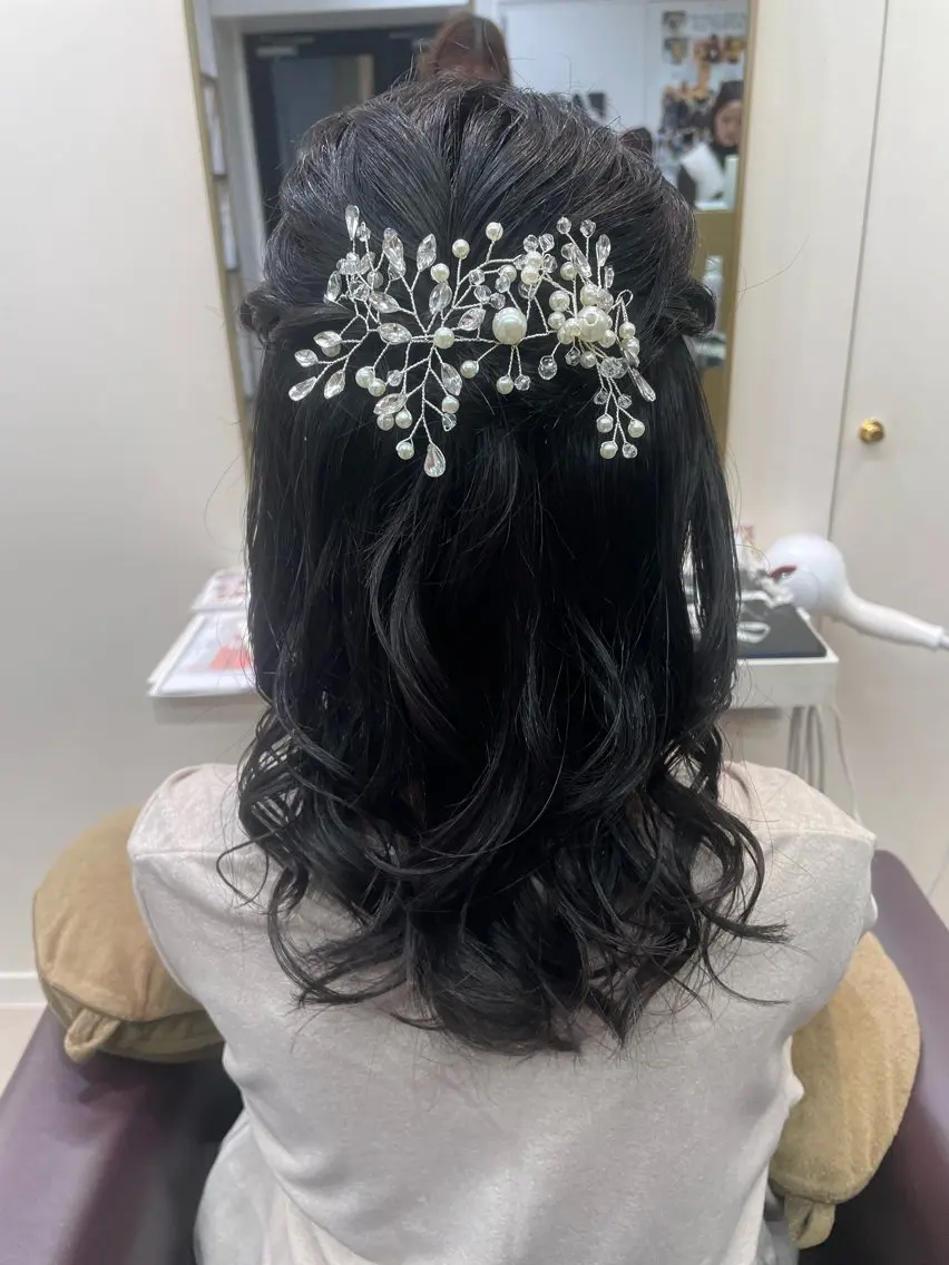 ヘアアレンジ ヘアセット アレンジ/縮毛矯正 FACE。ゆのんのヘアスタイル