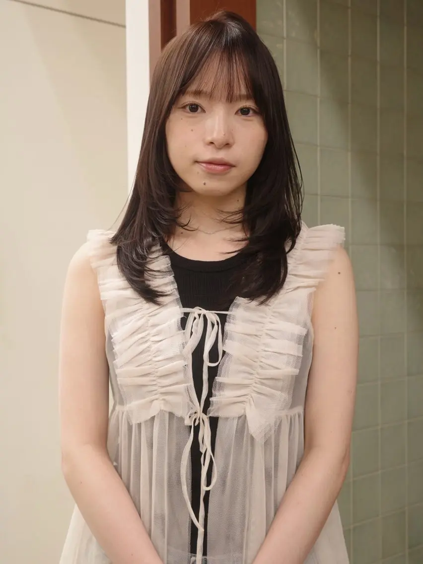カラー カット ヘアカラー (𝐡)𝐰𝐢𝐦 𝐲𝐮𝐧𝐚のヘアスタイル