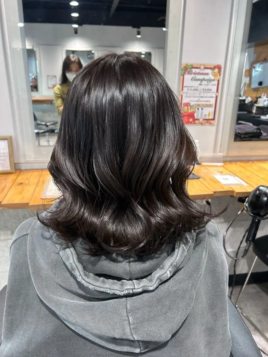 ミディアム カット ヘアカラー ヘッドスパ レイヤーStyle 🪽菜々実のヘアスタイル