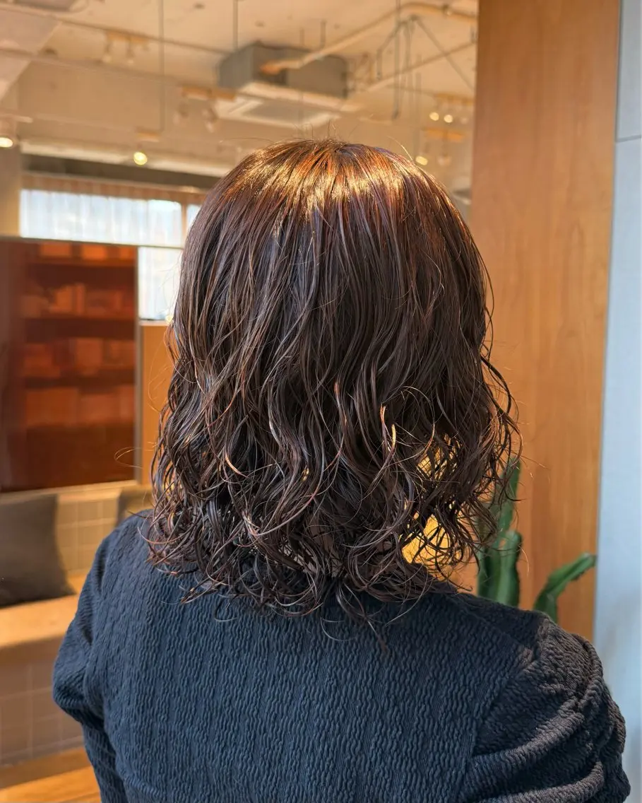 パーマ カット パーマ fuhcoh 小倉魚町店|守ひよりのヘアスタイル