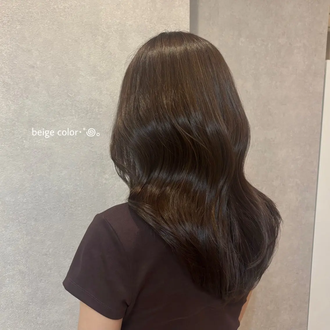 セミロング ヘアカラー 🩶透明感カラー🩶 ミズキのヘアスタイル