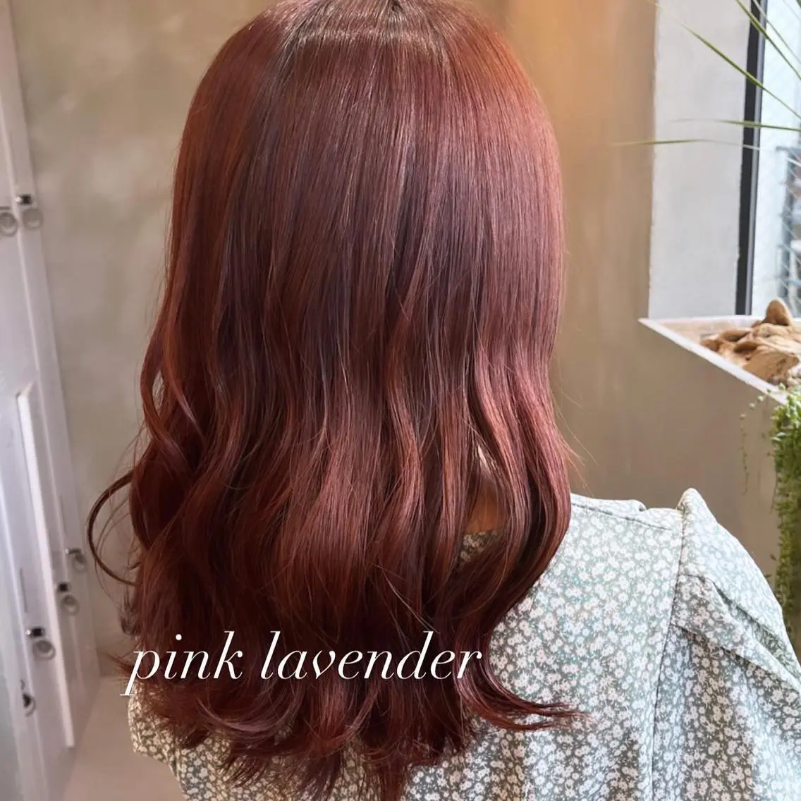 セミロング ピンクラベンダー ヘアカラー トリートメント ヘアセット RIYA❤︎ Aujuaソムリエのヘアスタイル
