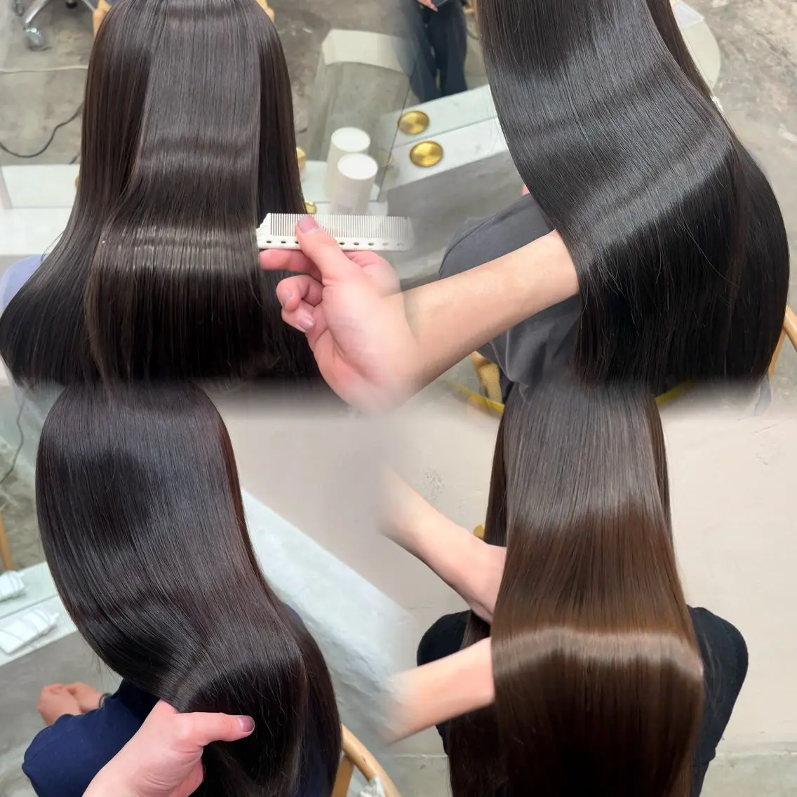 ロング 酸性ストレート 透明感,髪質改善の プロ☝🏻前田俊樹✨のヘアスタイル