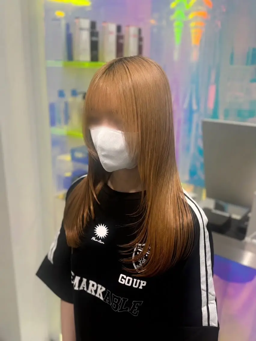 セミロング 髪質改善 レイヤーカット トリートメント カット トリートメント 美髪特化👼🏻/ 井上 晄来のヘアスタイル