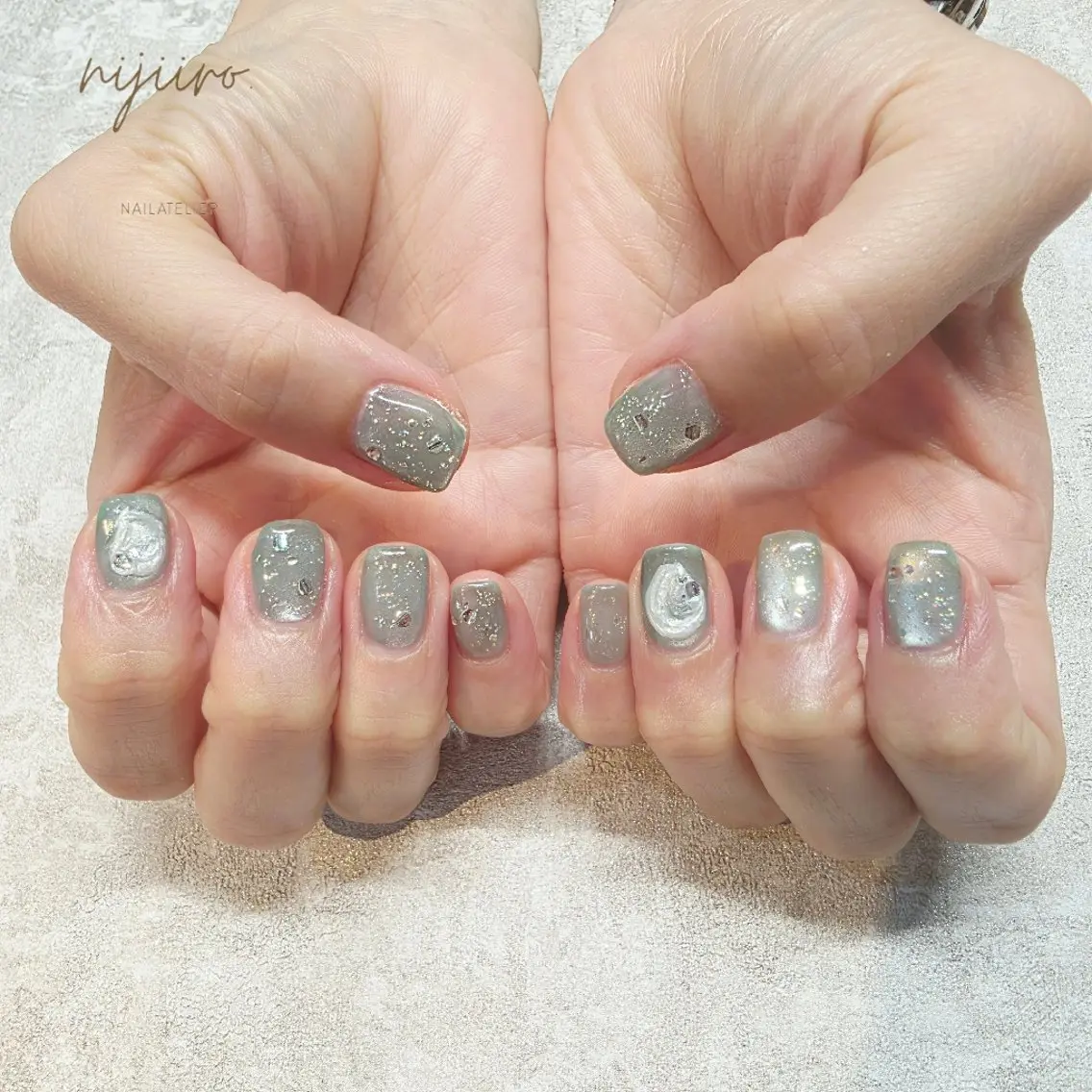 ネイル ハンドネイル nijiiro🌈 サトウのネイルデザイン