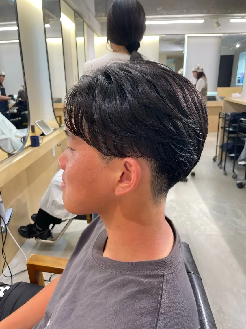 ショート パーマ メンズ カット パーマ マエダ リョウのヘアスタイル