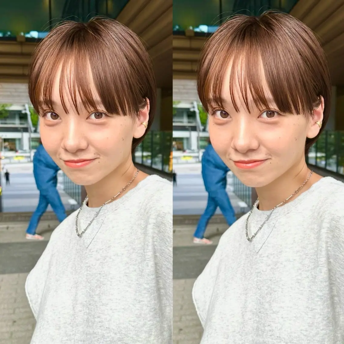 ショート カット ヘアカラー 骨格診断で絶対可愛い ✨丸みショート✨凌弥のヘアスタイル
