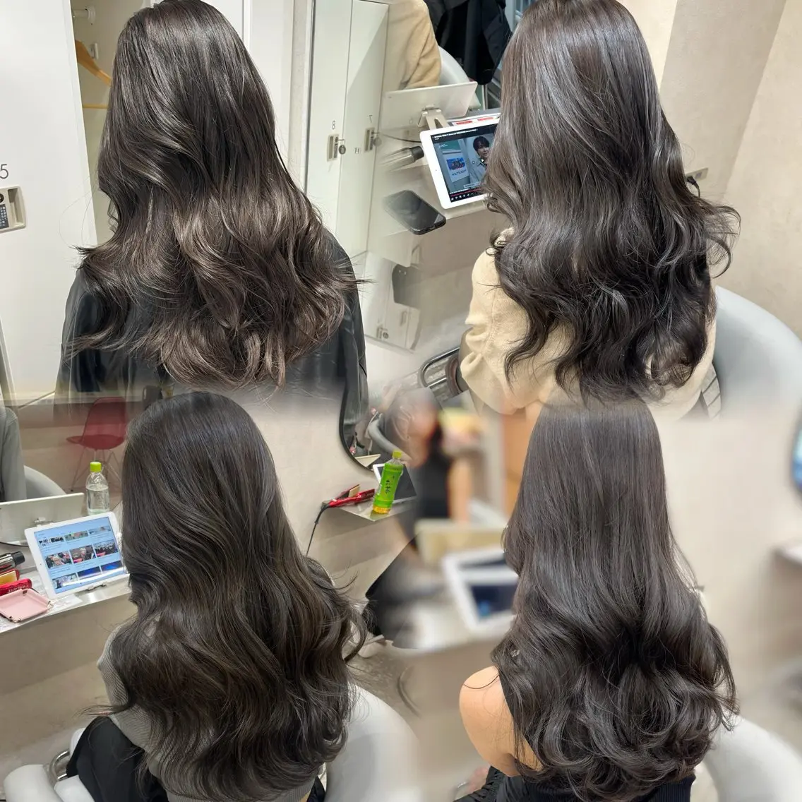ロング カラー カット ヘアカラー トリートメント 韓国ハッシュカット/ 新宿/髪質改善/岡崎のヘアスタイル
