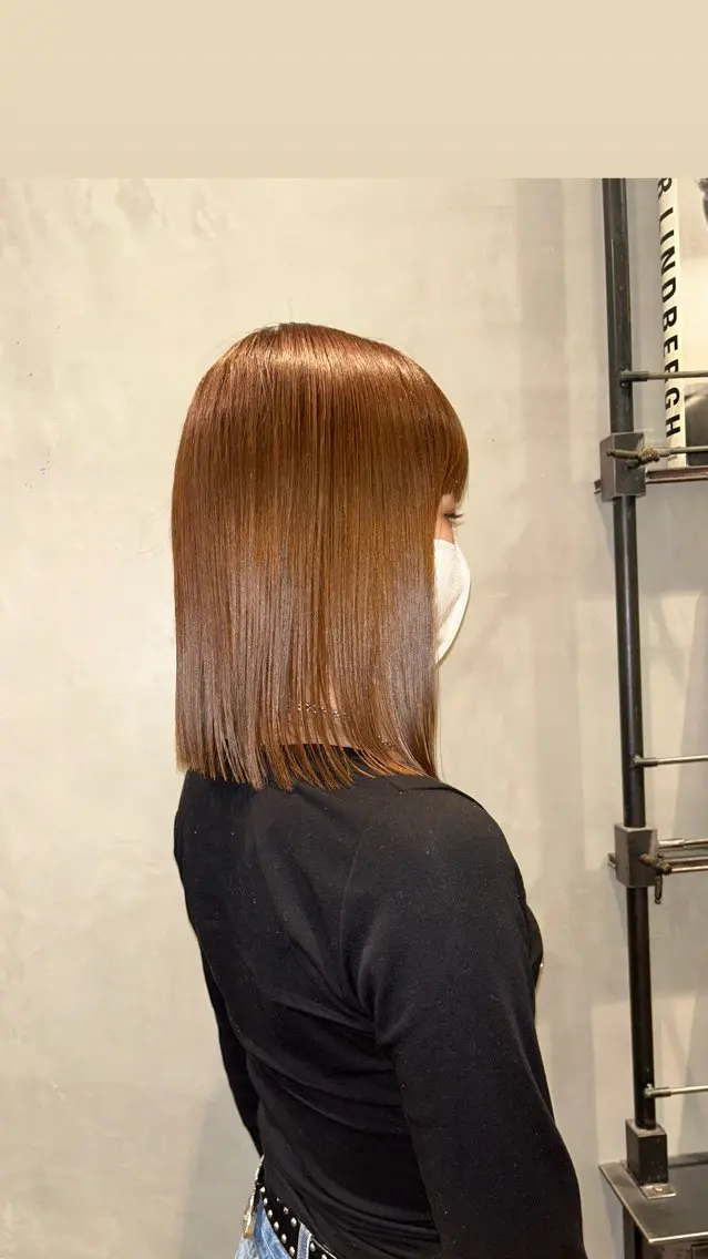 ミディアム カラー カット ヘアカラー タナカ カナ🫧のヘアスタイル