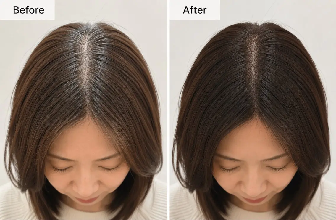 ミディアム ヘアカラー 吉川 翼のヘアスタイル