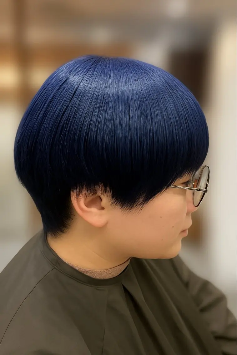 カラー ブルーカラー ネイビーカラー littlelink キタジマのヘアスタイル