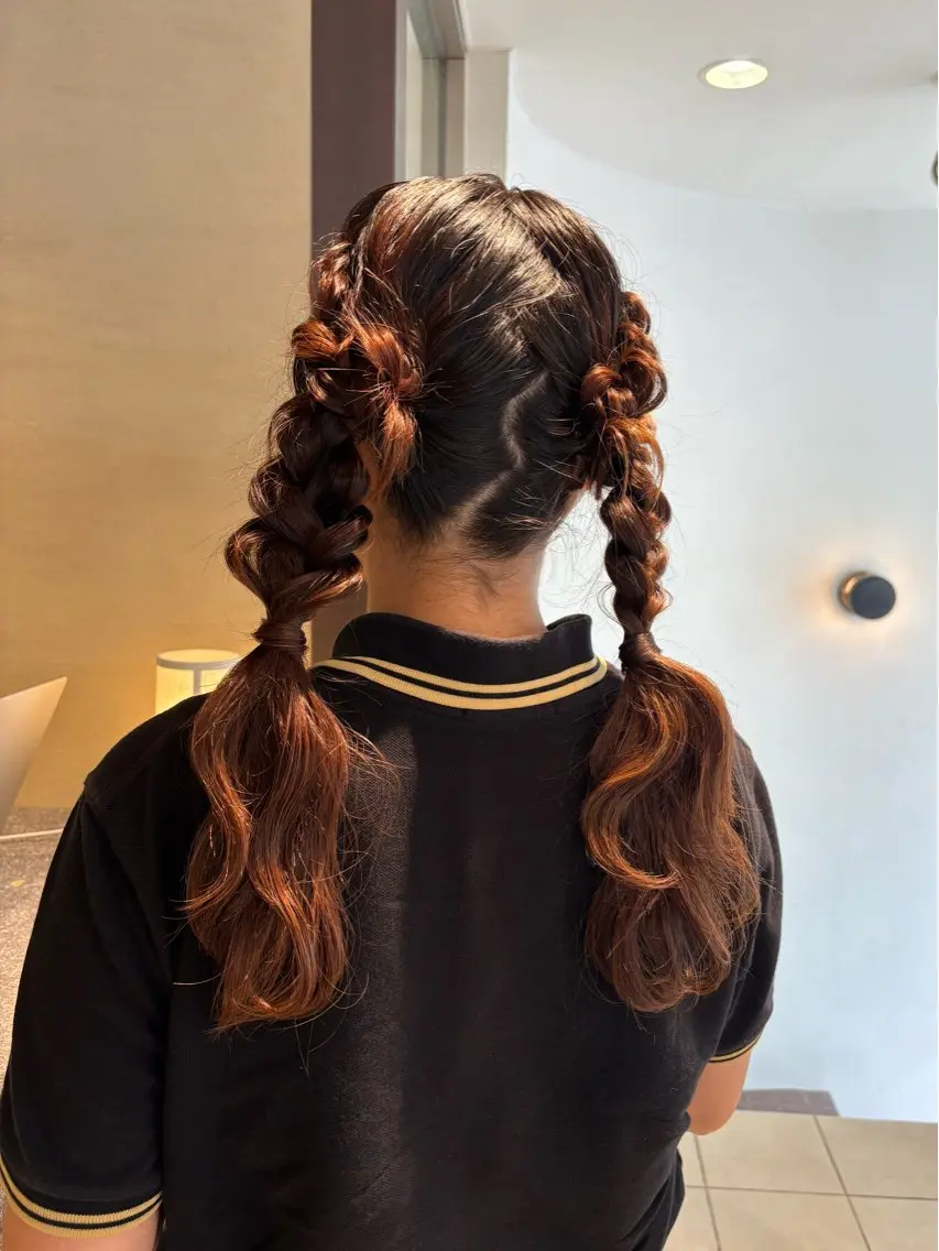 ロング ヘアセット メンズ／顔周りカ ット中目黒akaneのヘアスタイル
