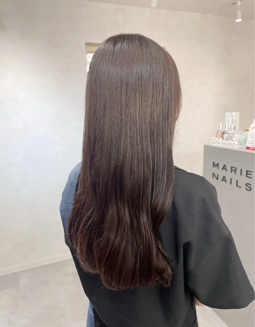 ロング ヘアカラー トリートメント 蓮 華のヘアスタイル