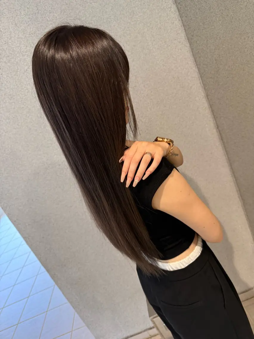 【6月まで限定】◉ナチュラルストレート(縮毛矯正)+カット+オージュアフルトリートメントの写真