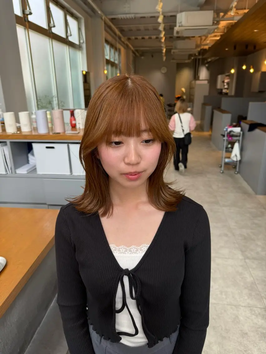 【ミニモ学割】カット+透明感カラー+Aujuaトリートメントの写真