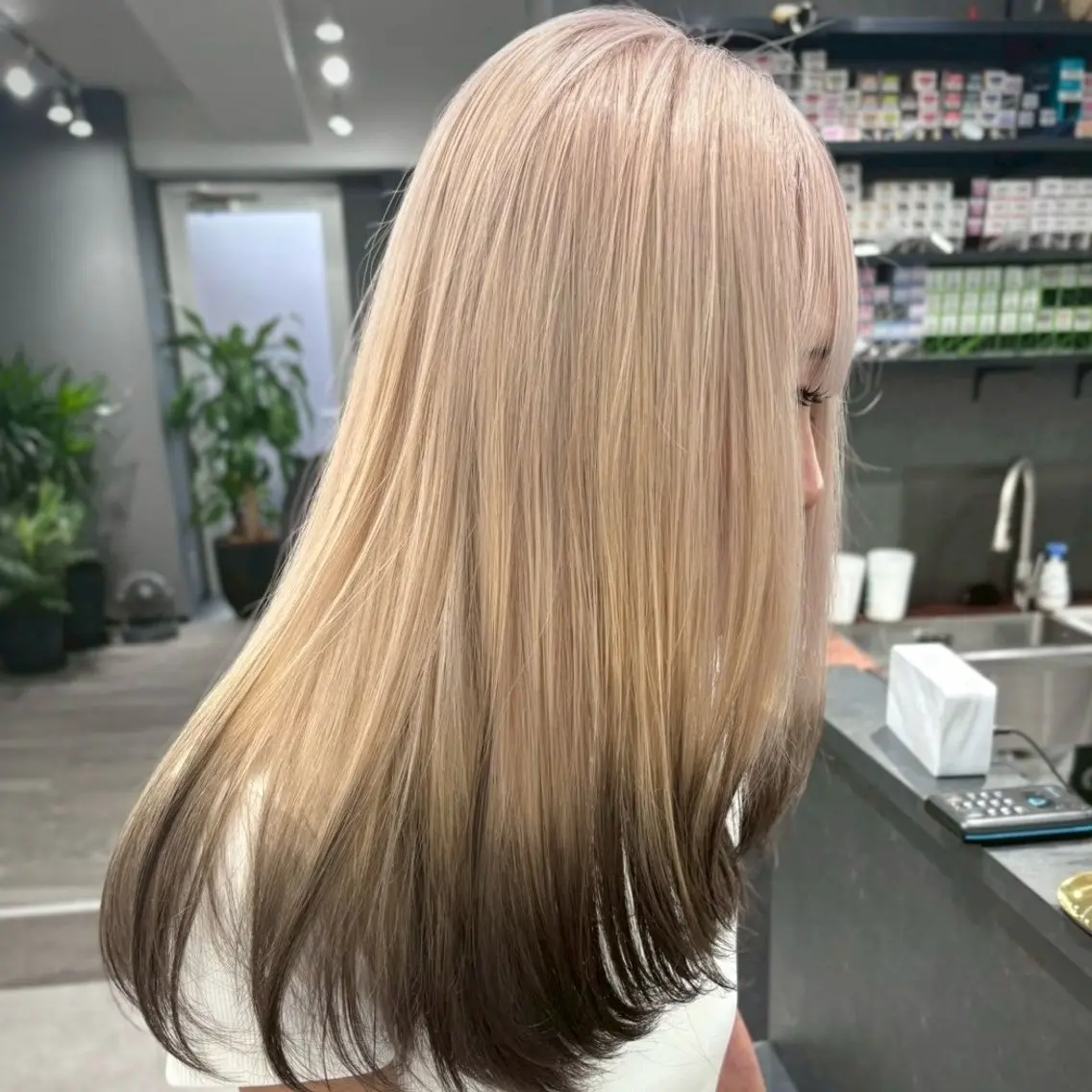 カラー ハイトーンカラー Yoshiいろあそび 八王子/ハイトーンのヘアスタイル