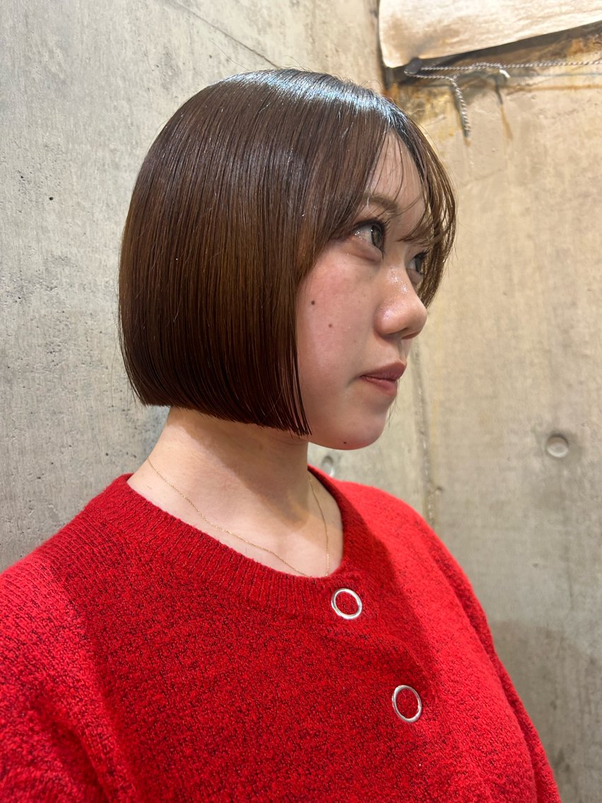 ショート ボブ YUURI ／カットモデル¥0のヘアスタイル