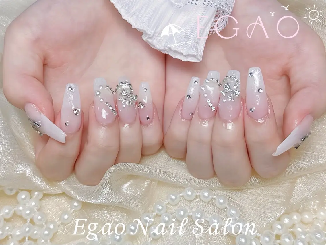 ネイル アートネイル フットネイル フレンチネイル ジェルネイル グラデーション ハンドネイル EGAO NAIL 錦糸町店のネイルデザイン