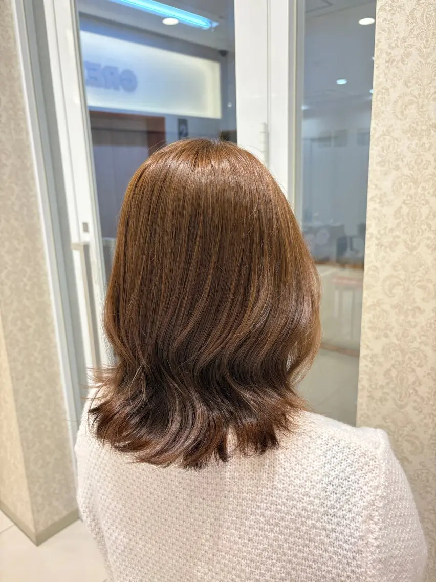 【ブリーチなしダメージレス☁️】透明感ダブルカラー🩵🤎の写真
