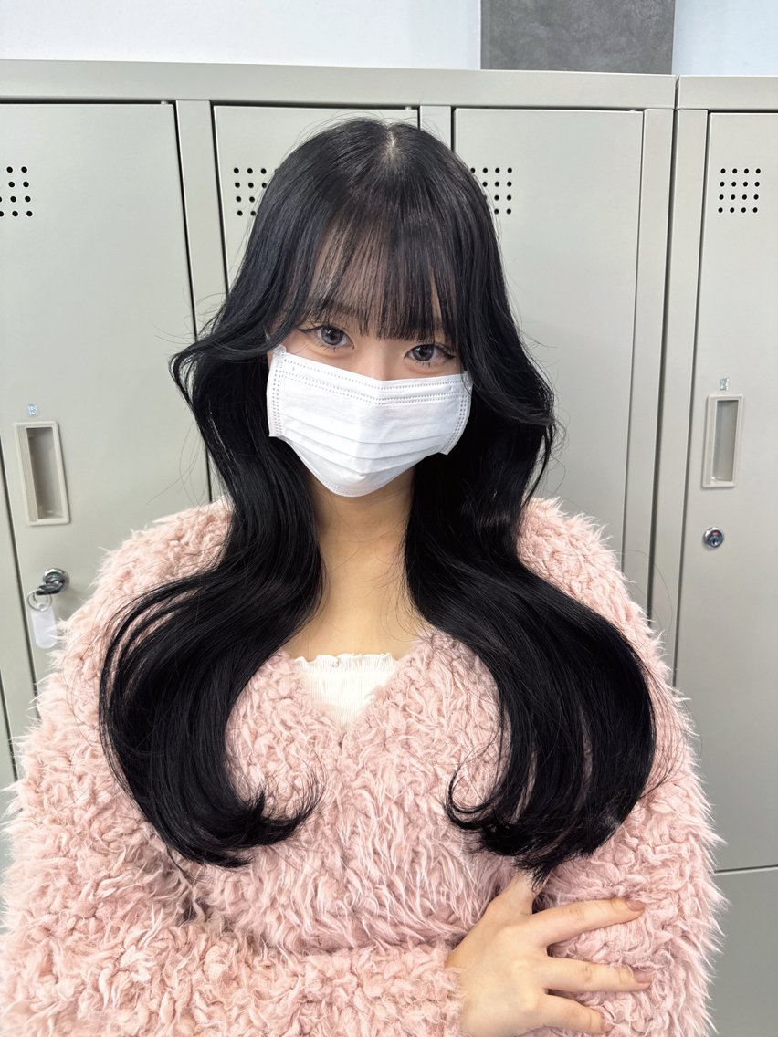 ロング カラー ヘアアレンジ 韓国ヘア🖤/透明感 shihoのヘアスタイル