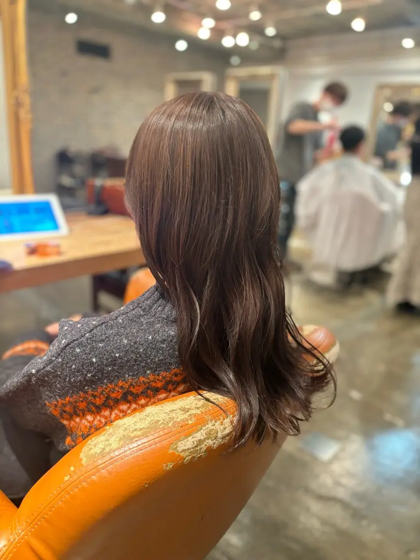 ロング カラー ベージュカラー ラテベージュ 髪質改善カラー ベージュ🤎YUMEのヘアスタイル