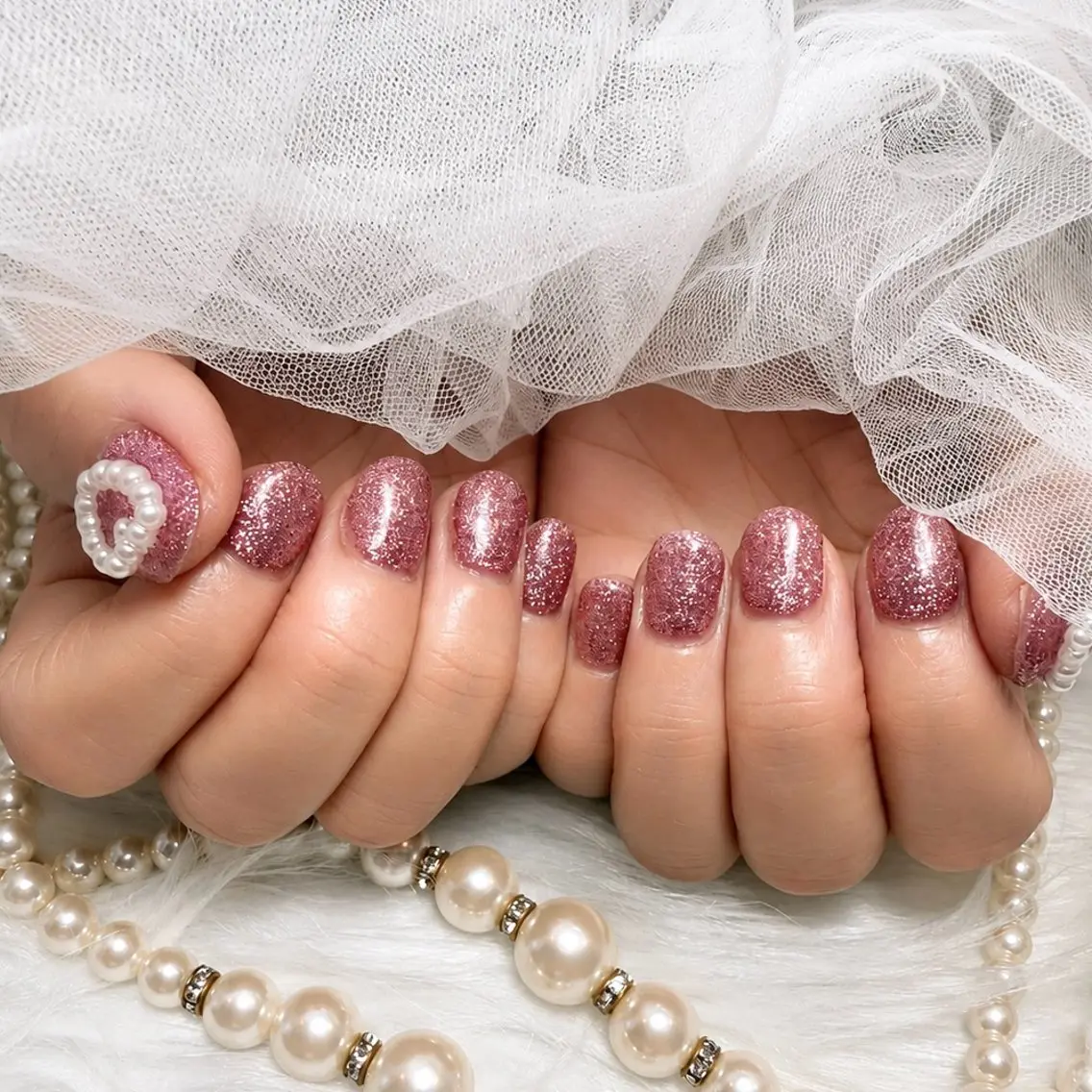 セミロング ハンドネイル Conjunim MAMI🎀✨のネイルデザイン