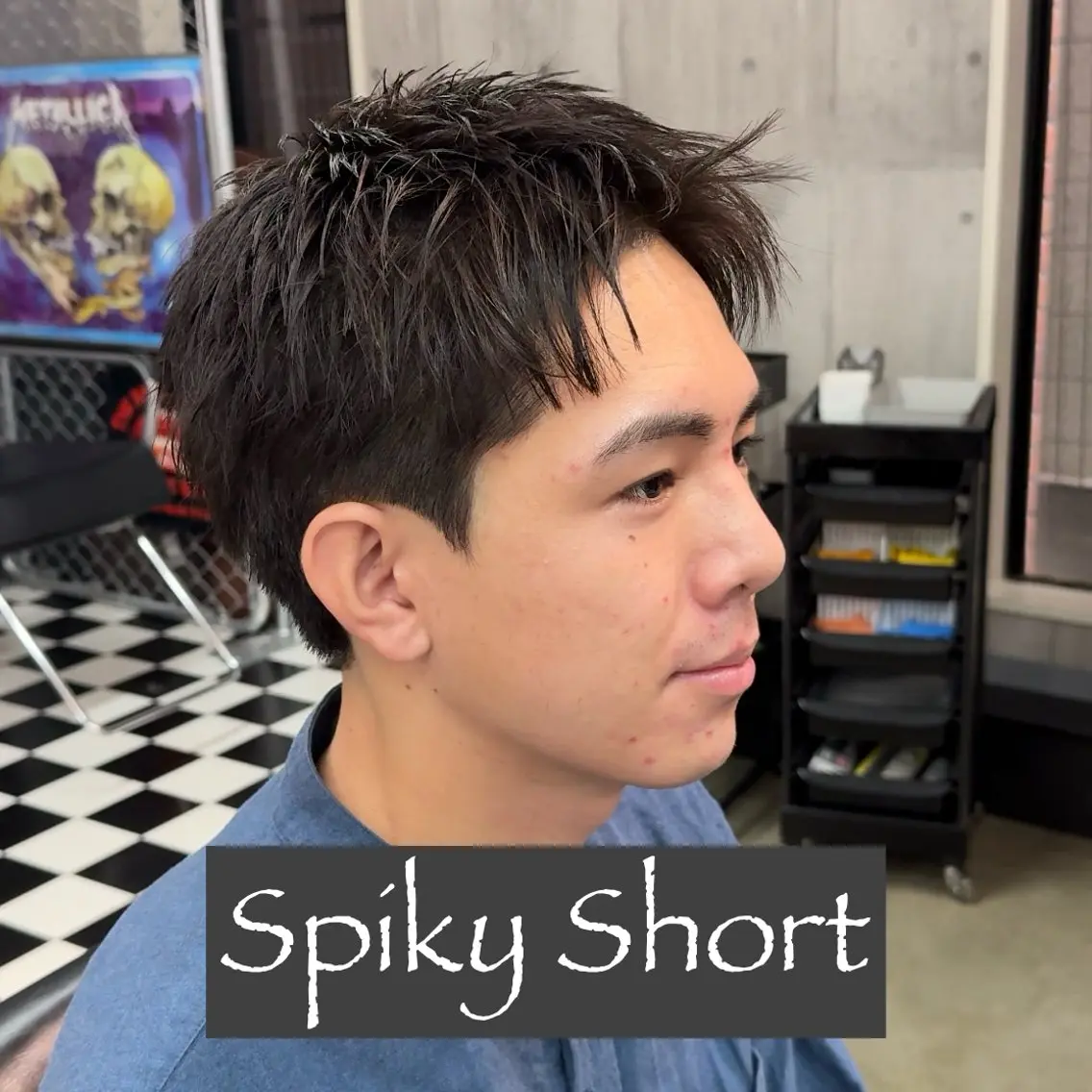 ショート カラー パーマ ヘアアレンジ メンズ MENIN メンズ サロン　望月　涼太のヘアスタイル