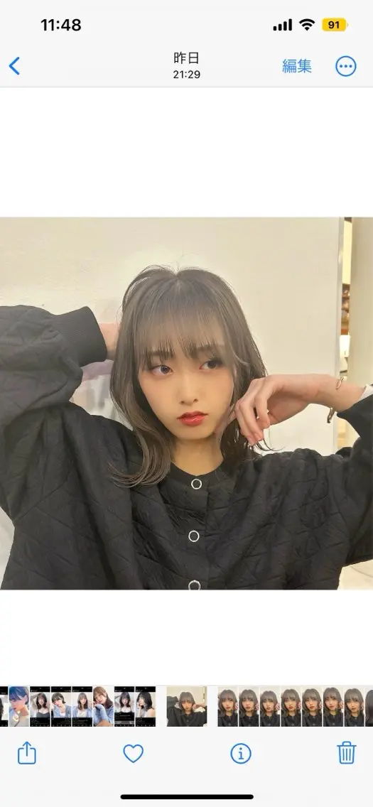 ミディアム 平田 一成のヘアスタイル