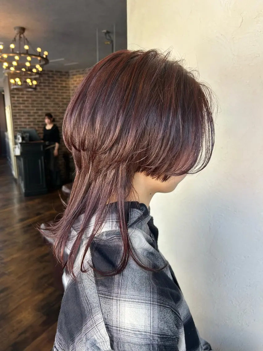 セミロング カラー ヘアアレンジ カット ヘアカラー トリートメント Rina🌷 ダメージレスカラーのヘアスタイル