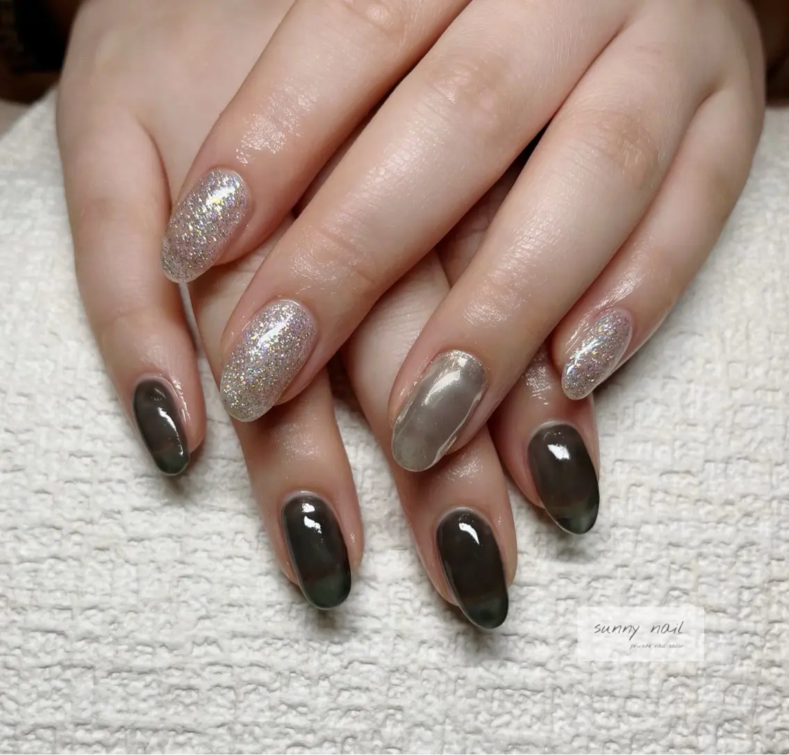 ネイル ミラーネイル sunny nailのネイルデザイン