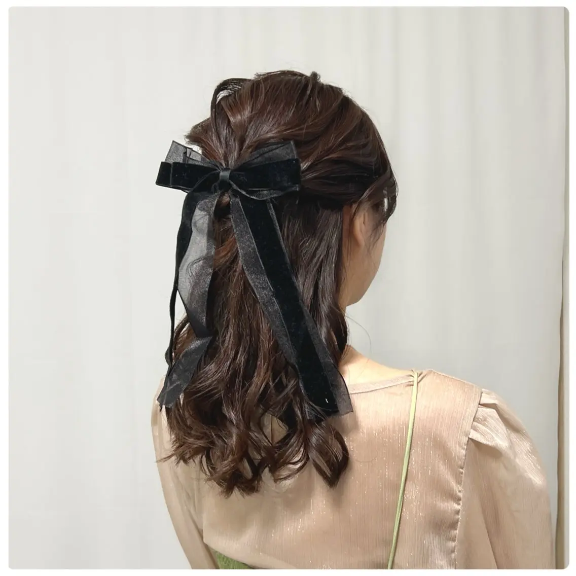 ヘアアレンジ ハーフアップ ヘアセット 川崎ヘアメイク🪞 CHATEAUのヘアスタイル