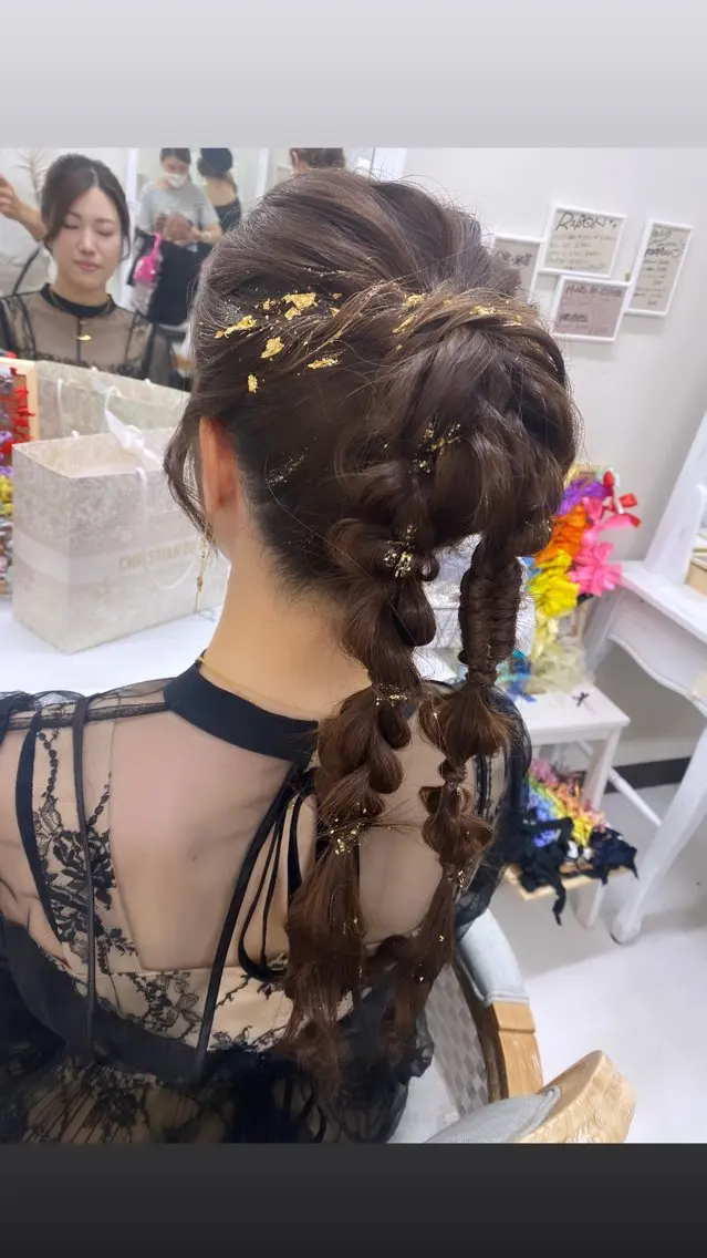 ヘアアレンジ ヘアセット ヘアセットサロン ココのヘアスタイル
