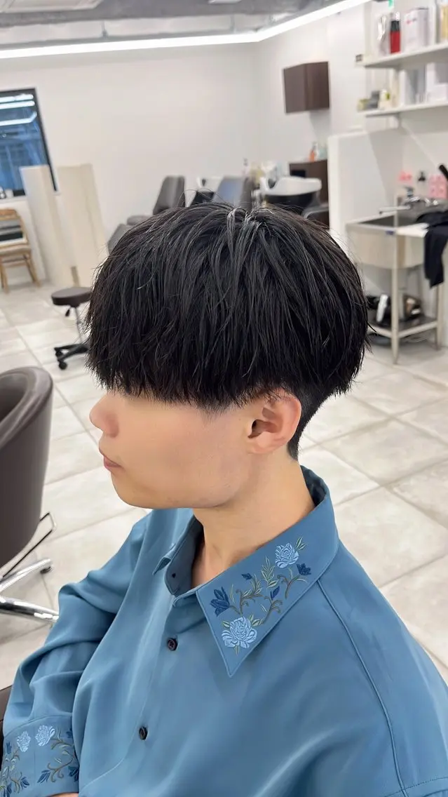 ショート パーマ メンズ 🏆メンズヘア特化 🥇代表りんぺーのヘアスタイル