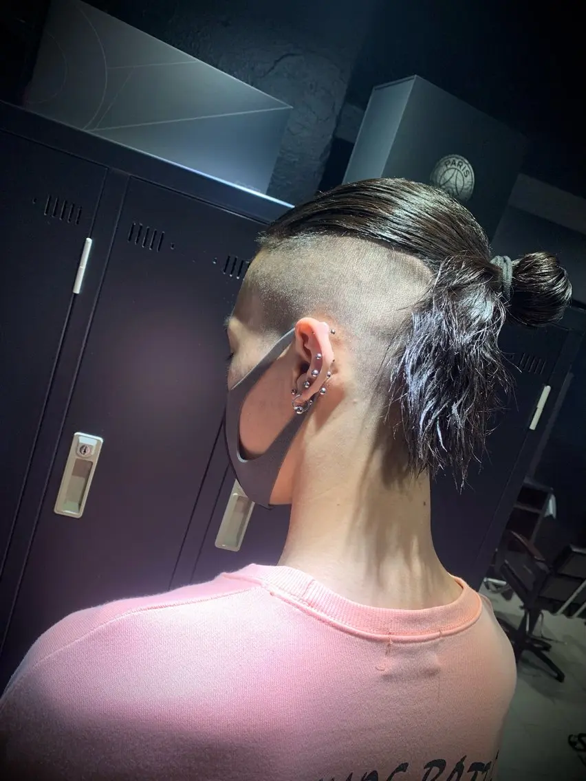 メンズ カット パーマ トリートメント ヘアセット メンズパーマ/難波/ 心斎橋　室園亮佑のヘアスタイル