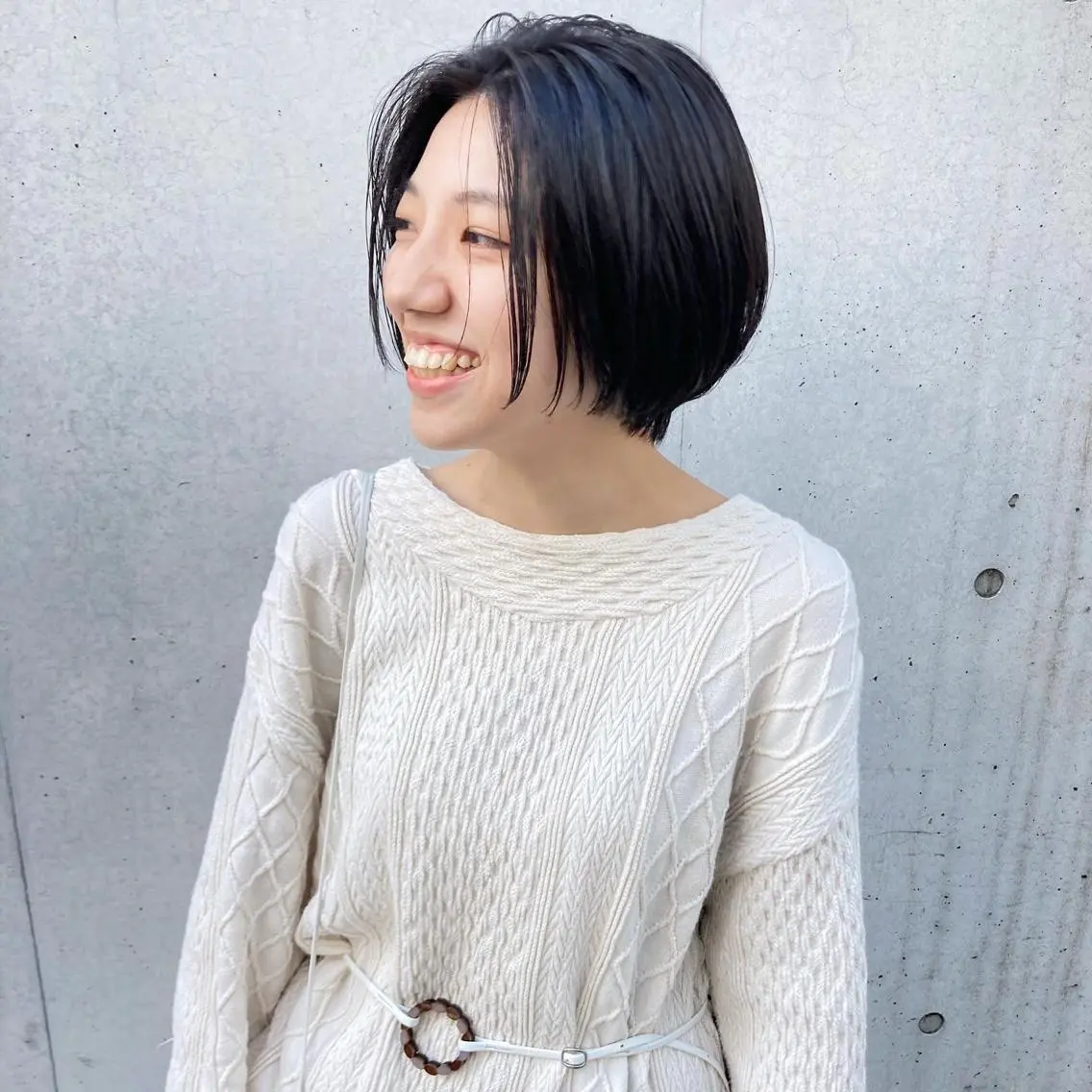 ショート ボブ 金田 夏野のヘアスタイル